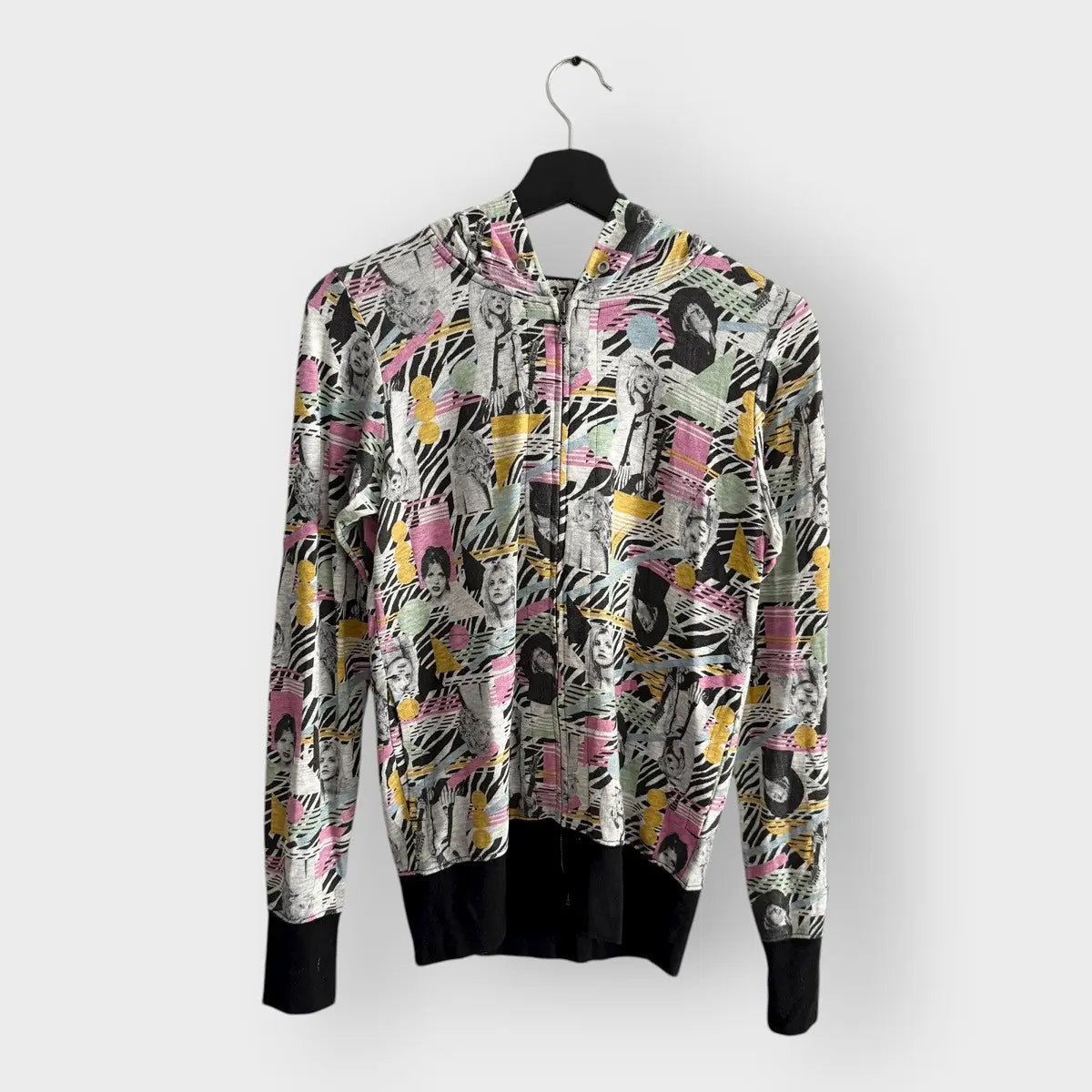 2000s Hysteric Glamour 80s Disco Girl Zip Hoodie