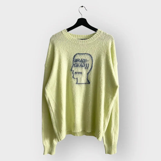 Brain Dead Superfuzz Logohead Pile Sweater