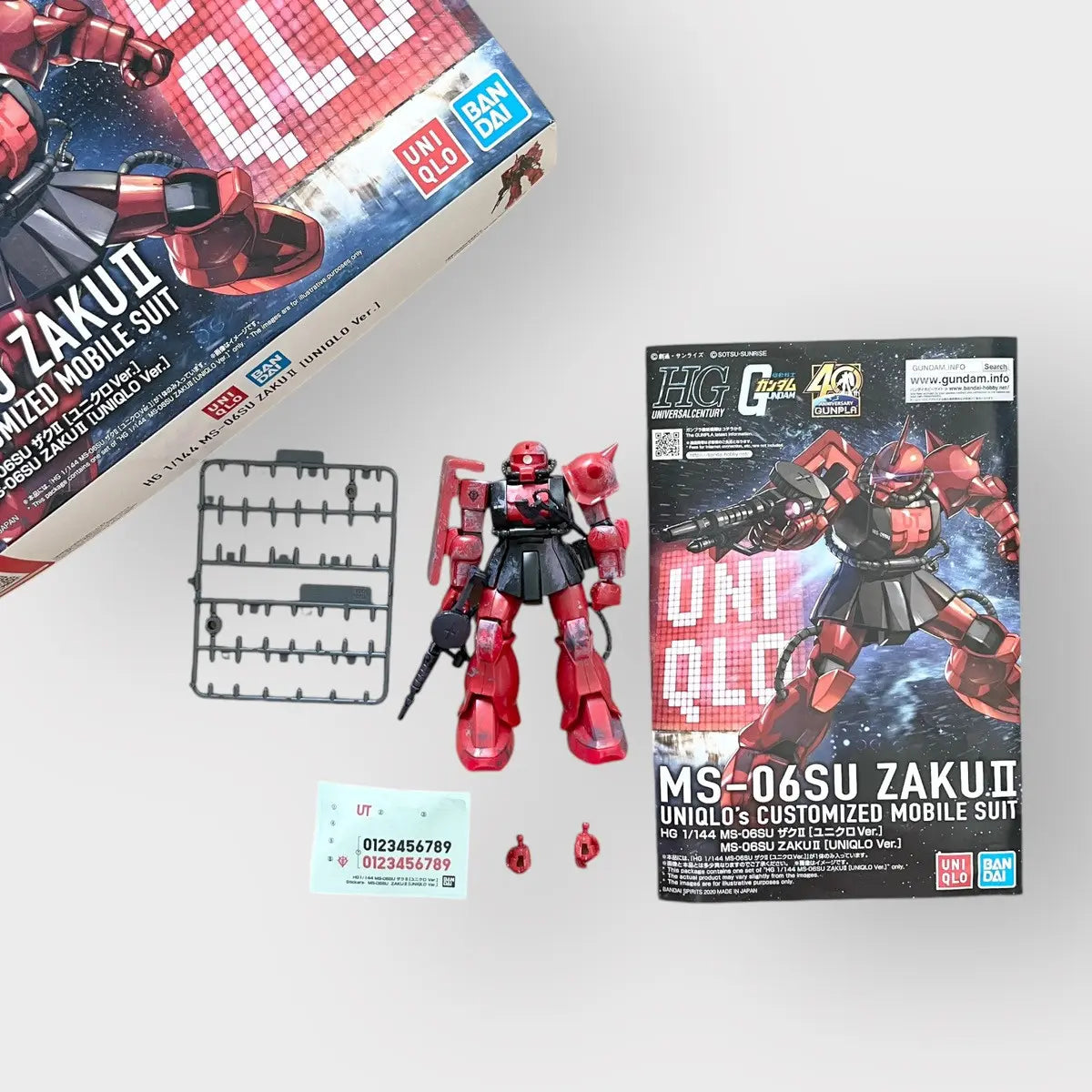 Uniqlo x Gundam Zaku II 1/144 Plastic Model Kit