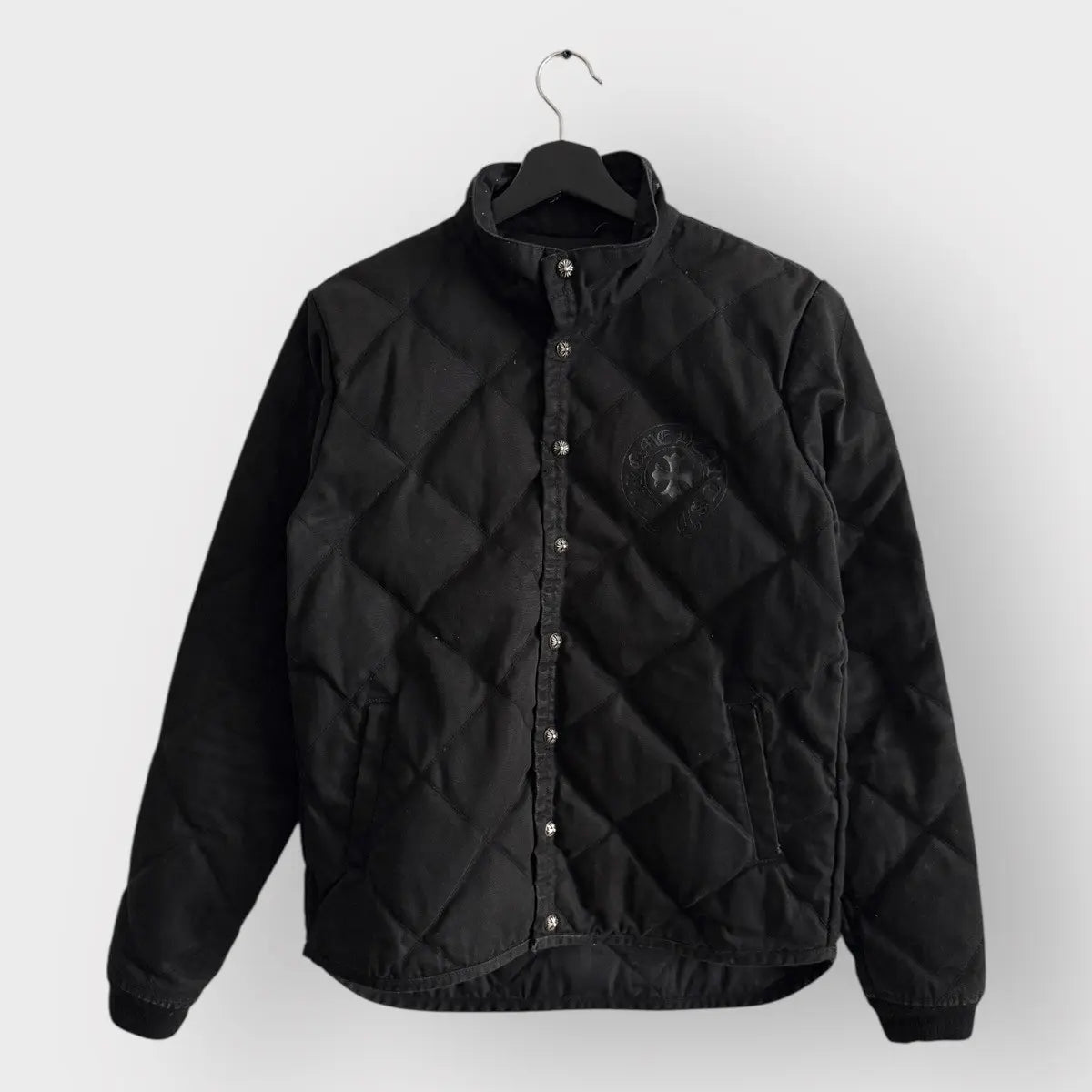 Chrome Hearts Horseshoe Plus Logo Quilted Jacket