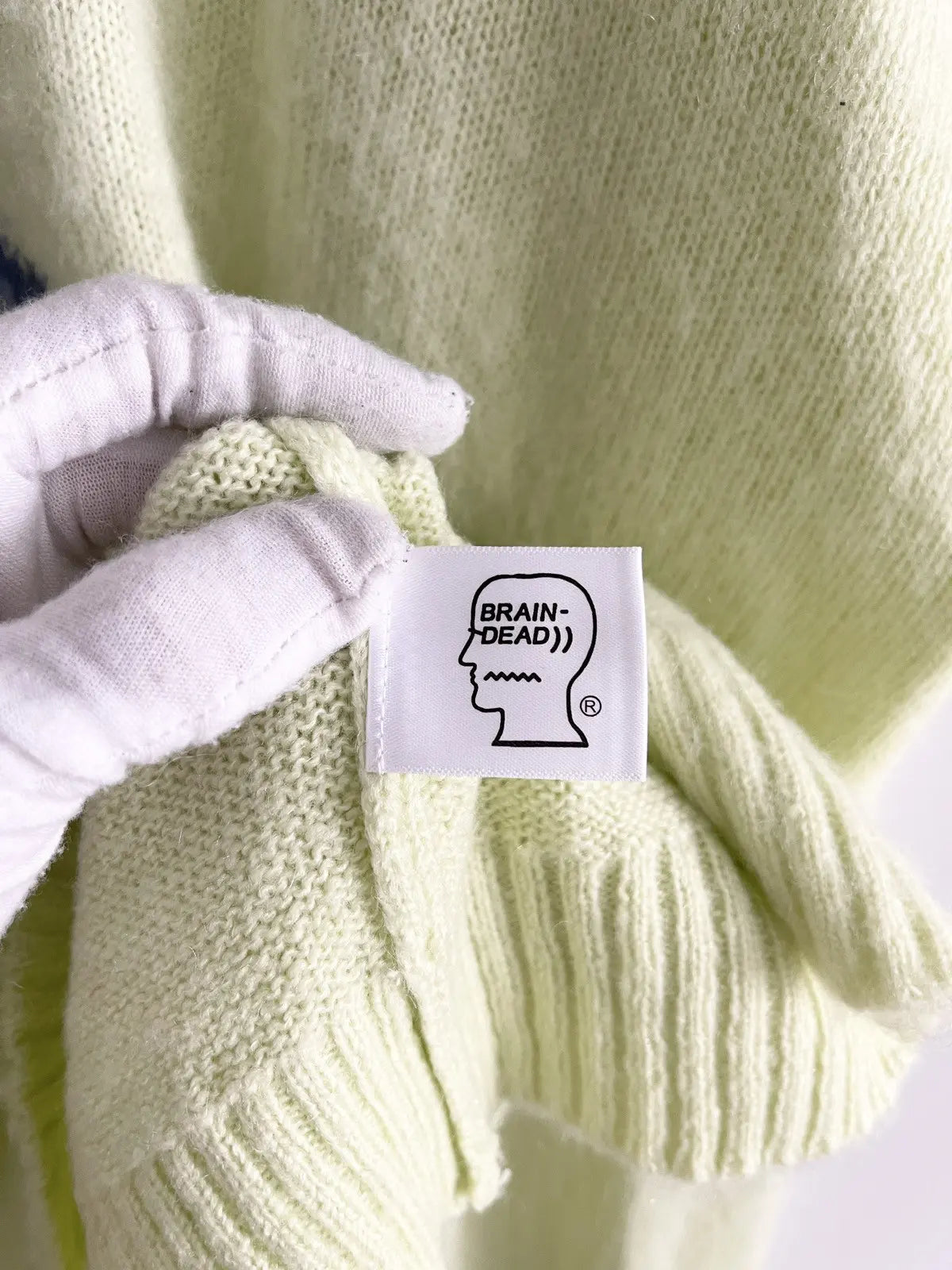 Brain Dead Superfuzz Logohead Pile Sweater