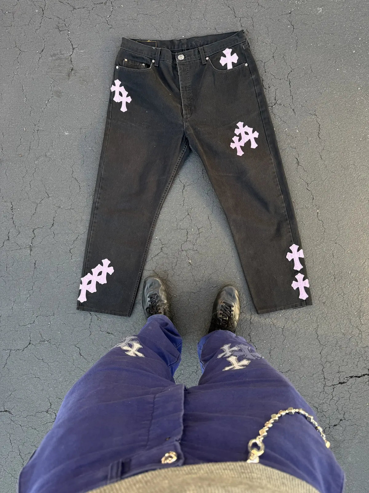 Chrome Hearts Miami Exclu. Pink Patch Levis Jeans