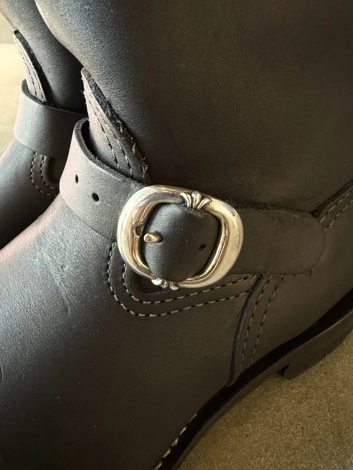 Brand New Chrome Hearts Wesco Leather Boots