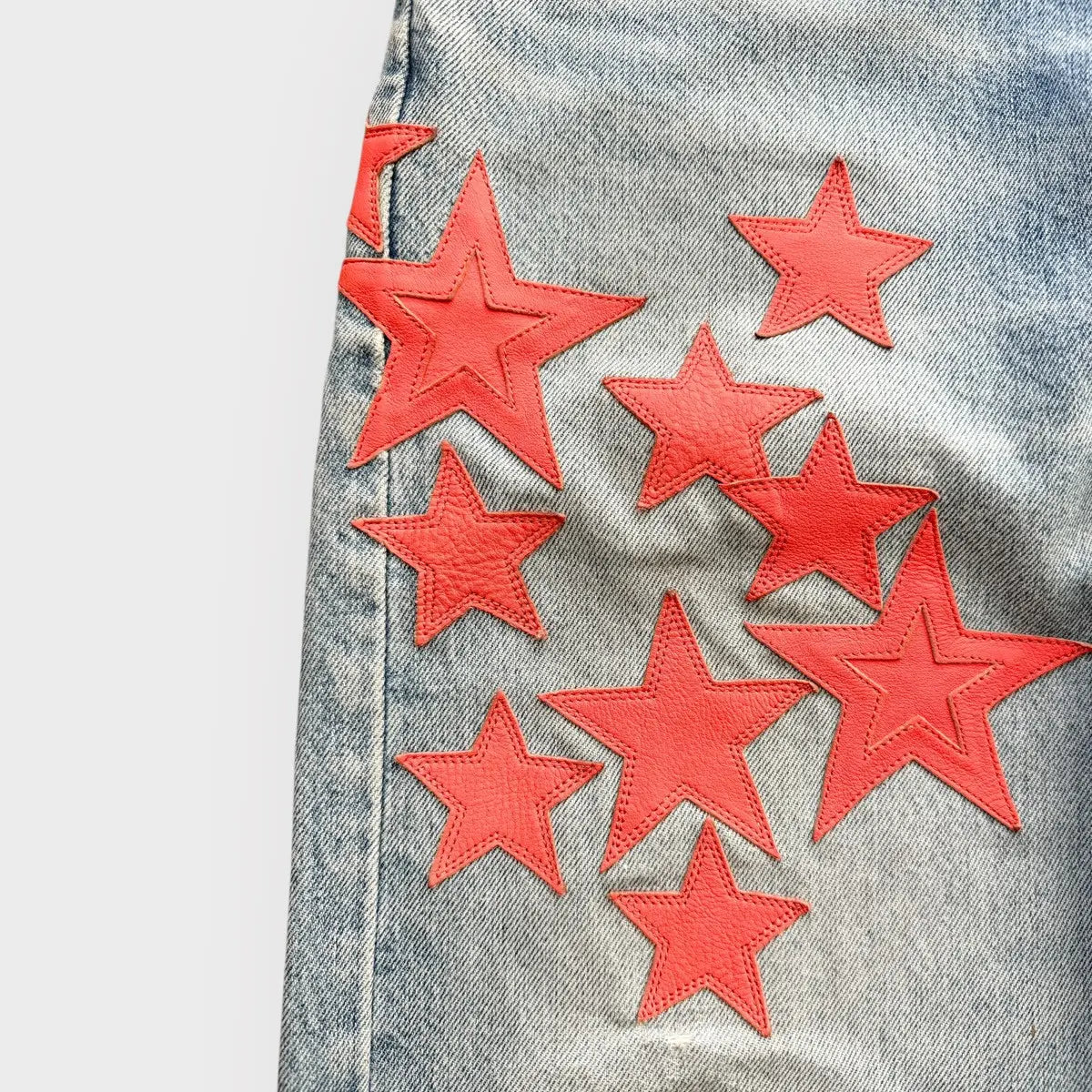 Chrome Hearts Orange Star Patch Levis Jeans