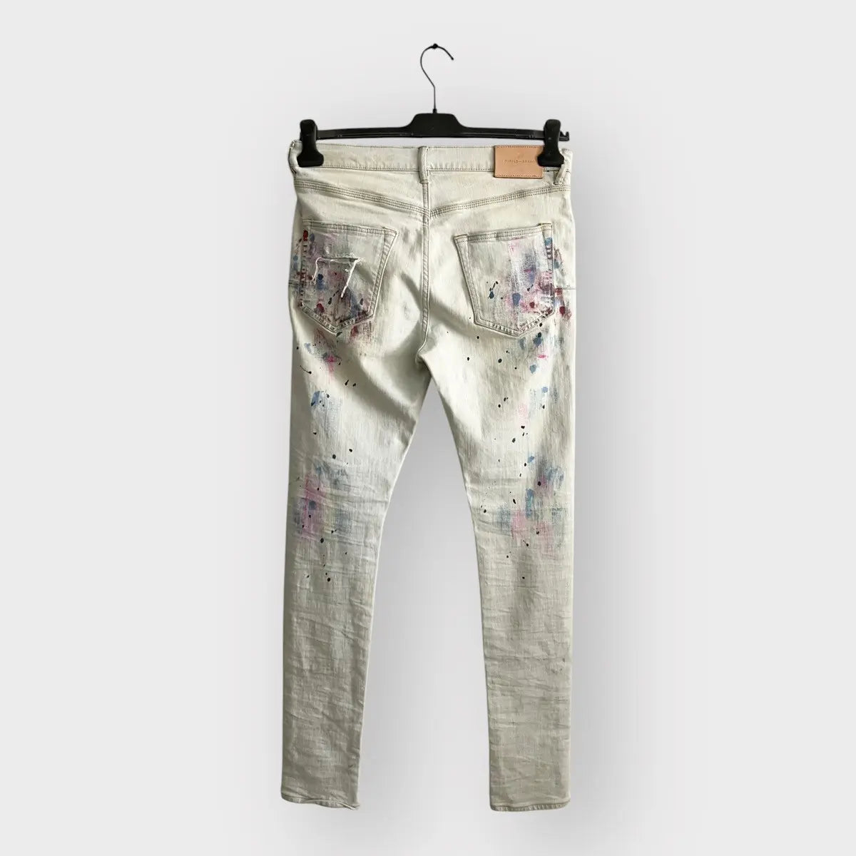 Purple Brand Distressed Boro Paint Jeans