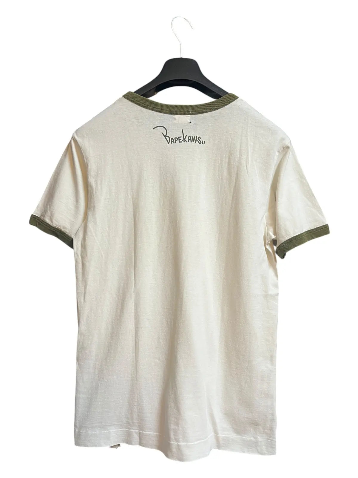 2000s Bape x Kaws Logo Head Ringer Tee