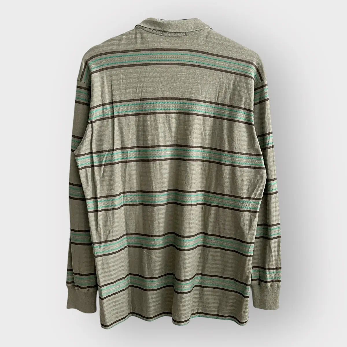 1990s Yves Saint Laurent Stripe LS Polo Shirt