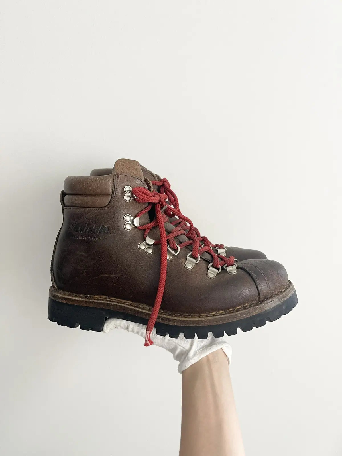 Vintage Raichle Mountaineering Leather Boots