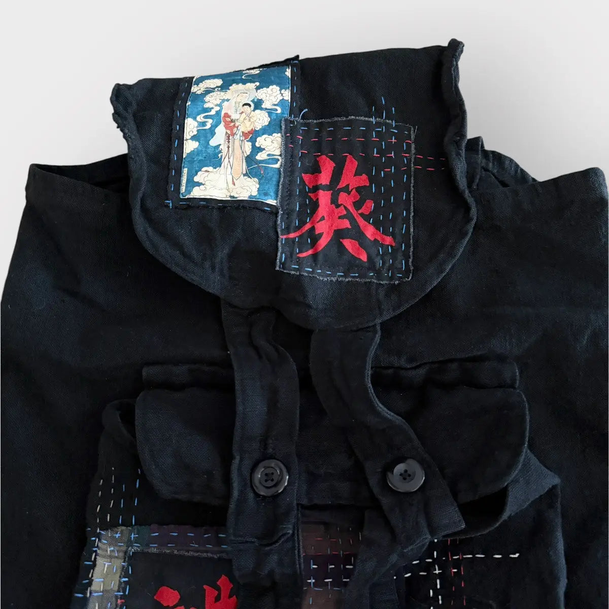 2000s Handmade Boro Chinese Christianity Backpack