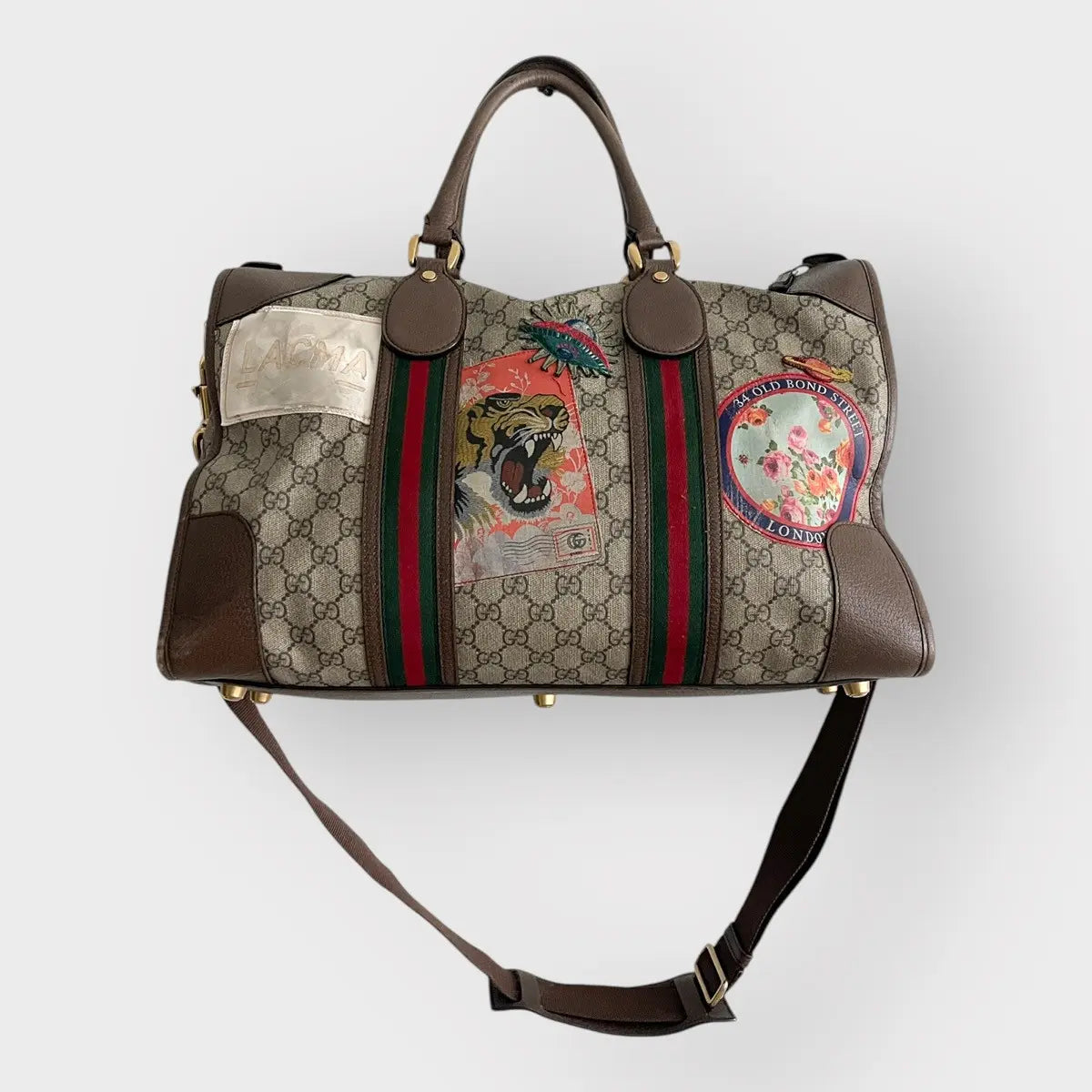Gucci GG Supreme Monogram Courrier Medium Duffle Bag