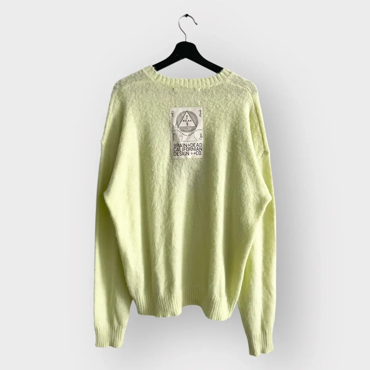 Brain Dead Superfuzz Logohead Pile Sweater