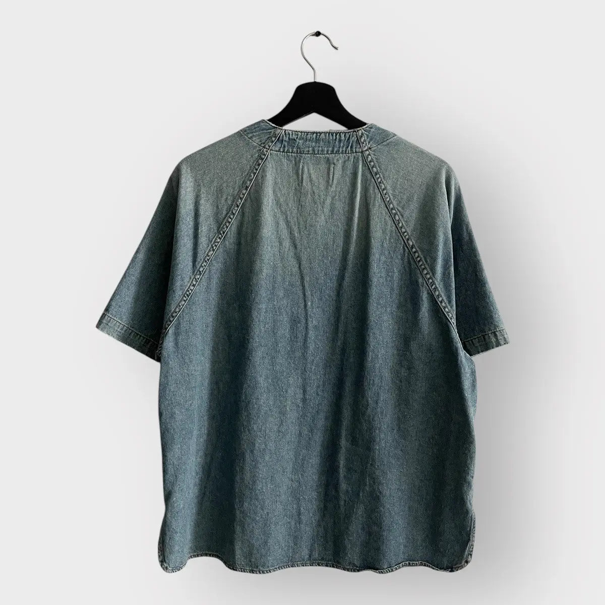 Rhude Baseball Denim Jersey Shirt