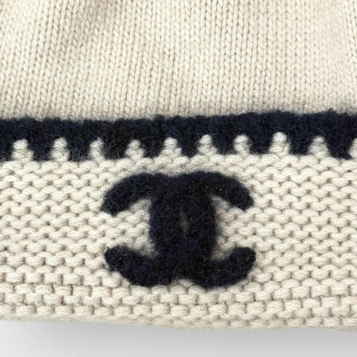 Chanel Cashmere Wool CC Beanie