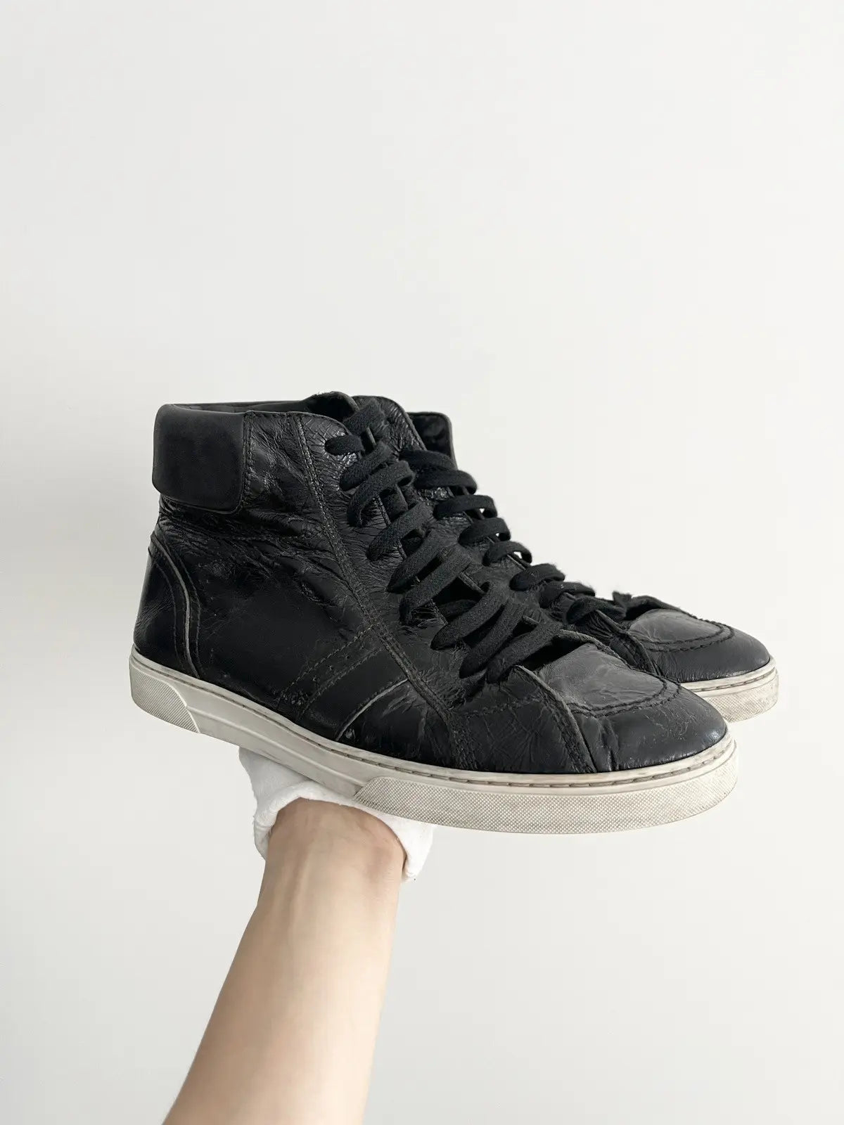 Saint Laurent Black Joe High-Top Sneakers