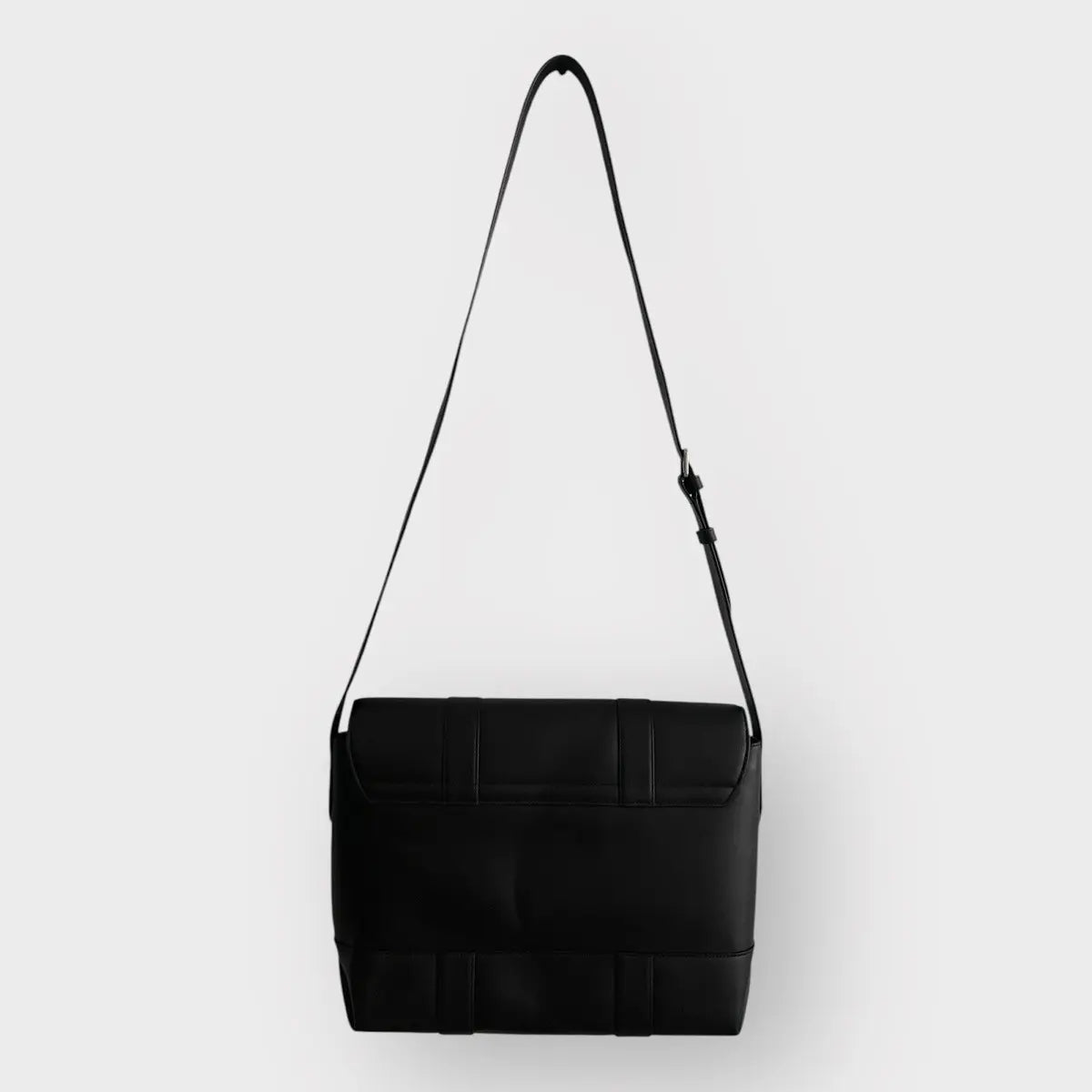 Montblanc Triple Black Soft Leather Messenger Bag