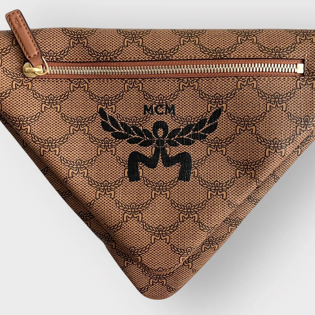 MCM Himmel Triangle Pouch Bag In Lauretos