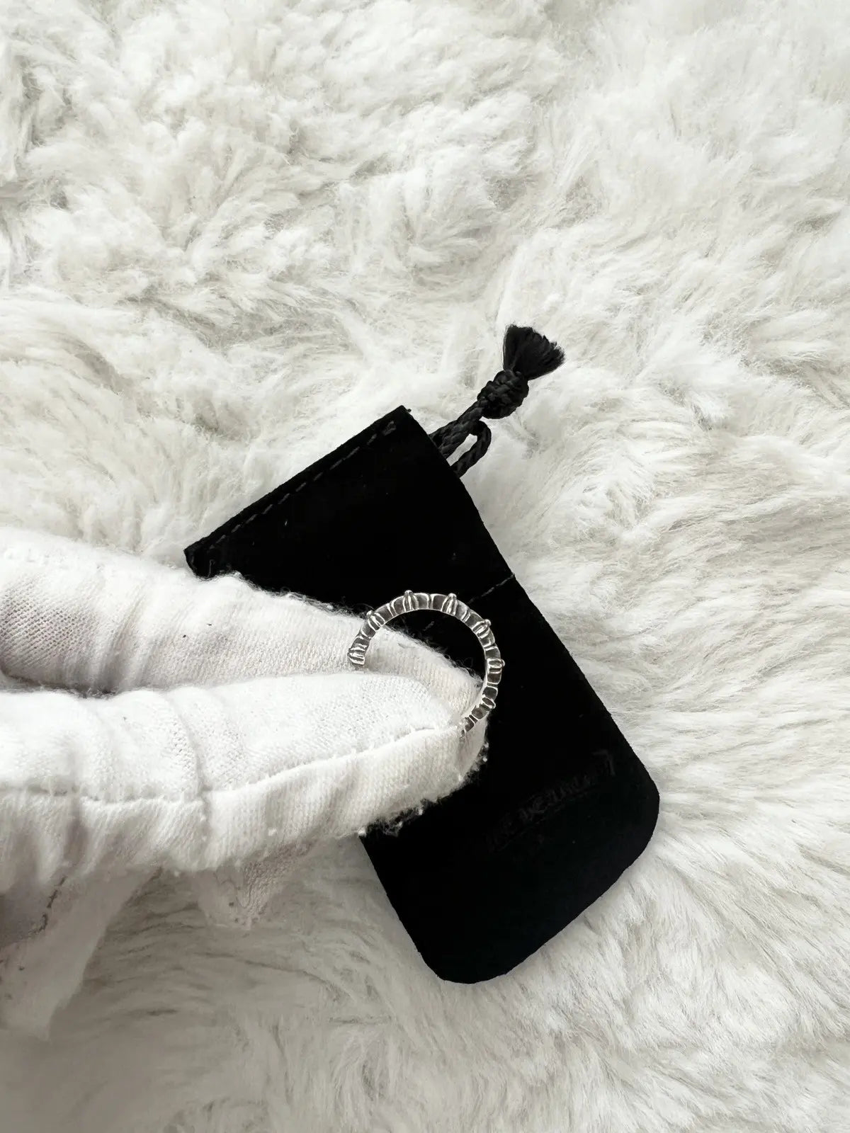 Chrome Hearts 925 Silver Tiny E Ring