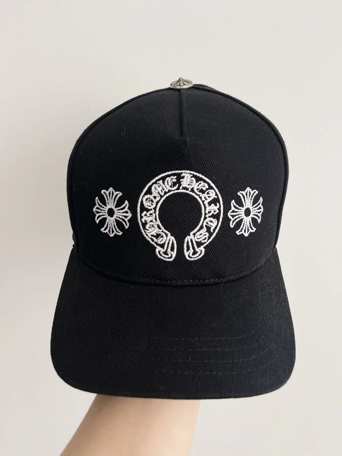 Chrome Hearts Horseshoe Denim Baseball Hat