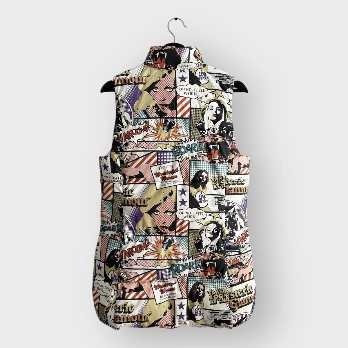 2000s Hysteric Glamour Nude Girl Manga Puffer Vest