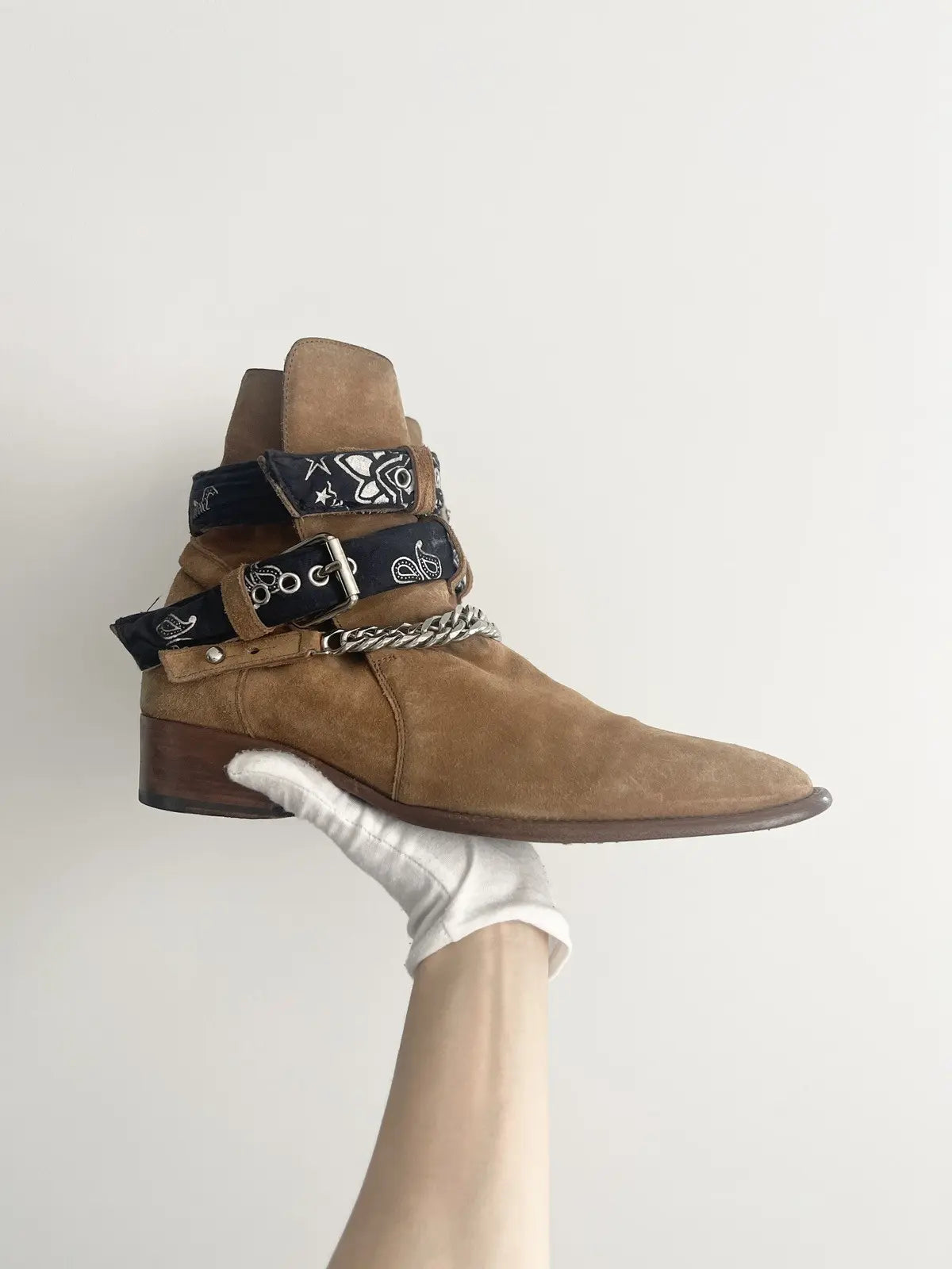 AMIRI Buckle Suede Ankle Boot