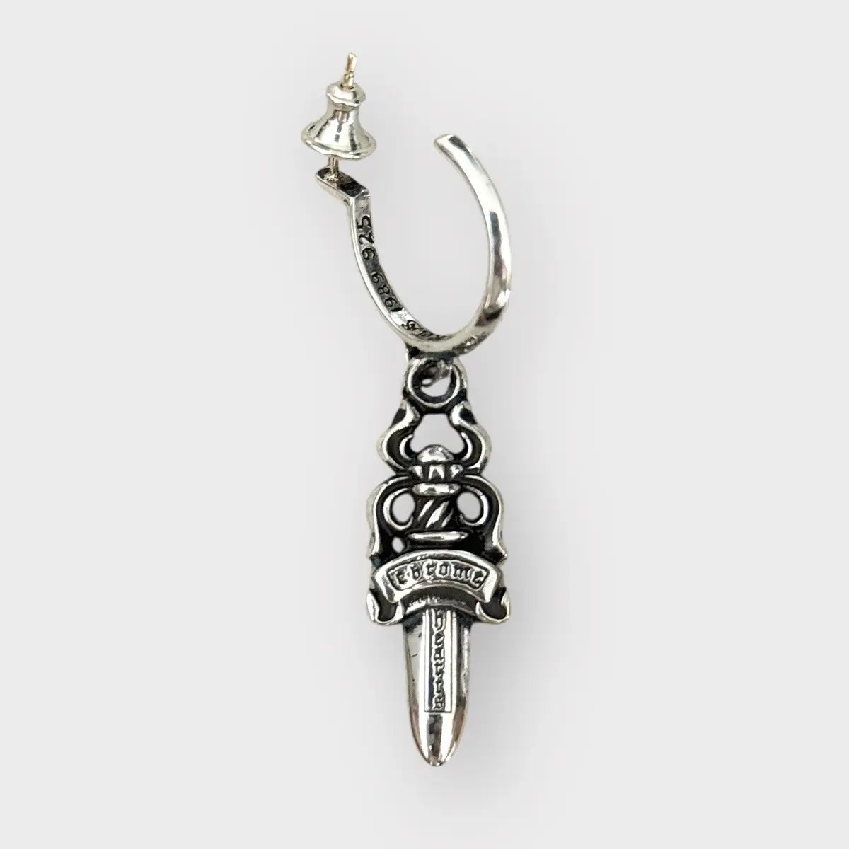 Chrome Hearts 925 Sliver Dagger Earring