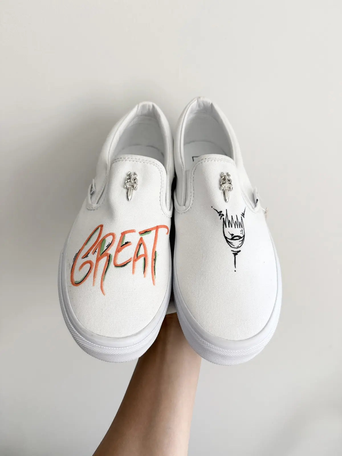 Chrome Hearts Matty Boy 1of1 All White Vans