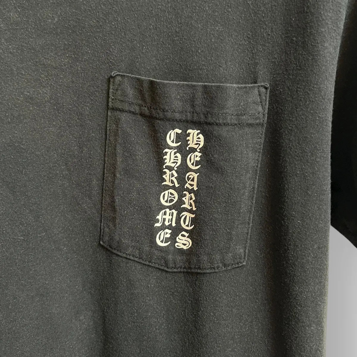 Chrome Hearts Fuck You Eye Chart Scripts Pocket Tee