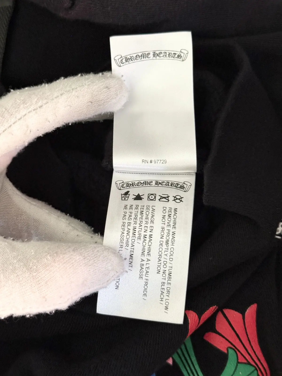 Chrome Hearts Kids Multi Color Cross Zip-up Hoodie