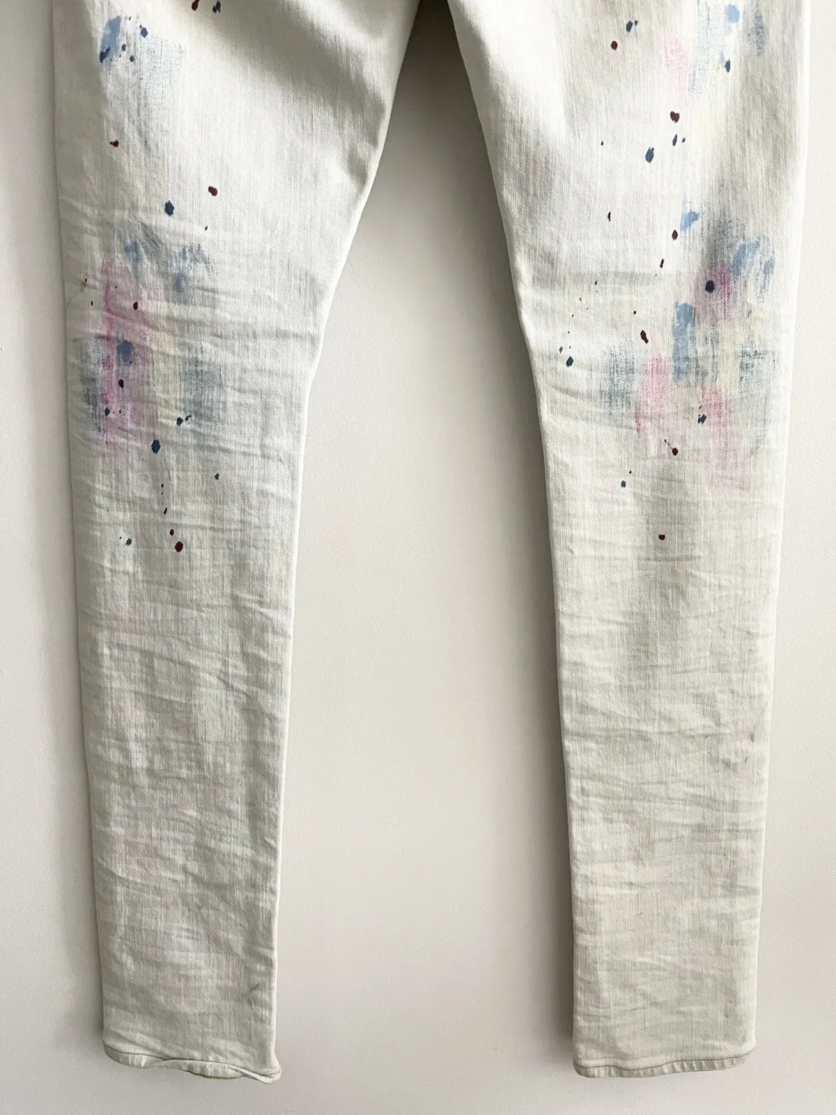 Purple Brand Distressed Boro Paint Jeans