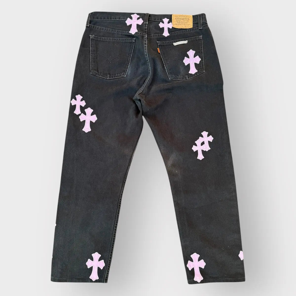 Chrome Hearts Miami Exclu. Pink Patch Levis Jeans