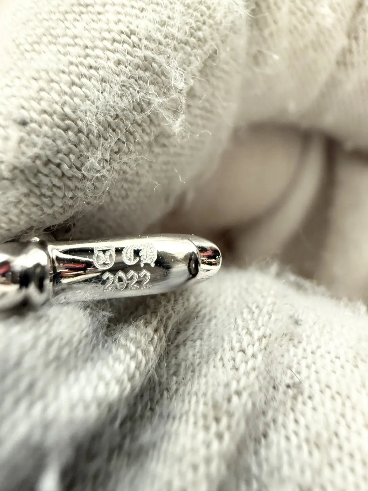 Chrome Hearts Mikimoto White Pearl Bracelet