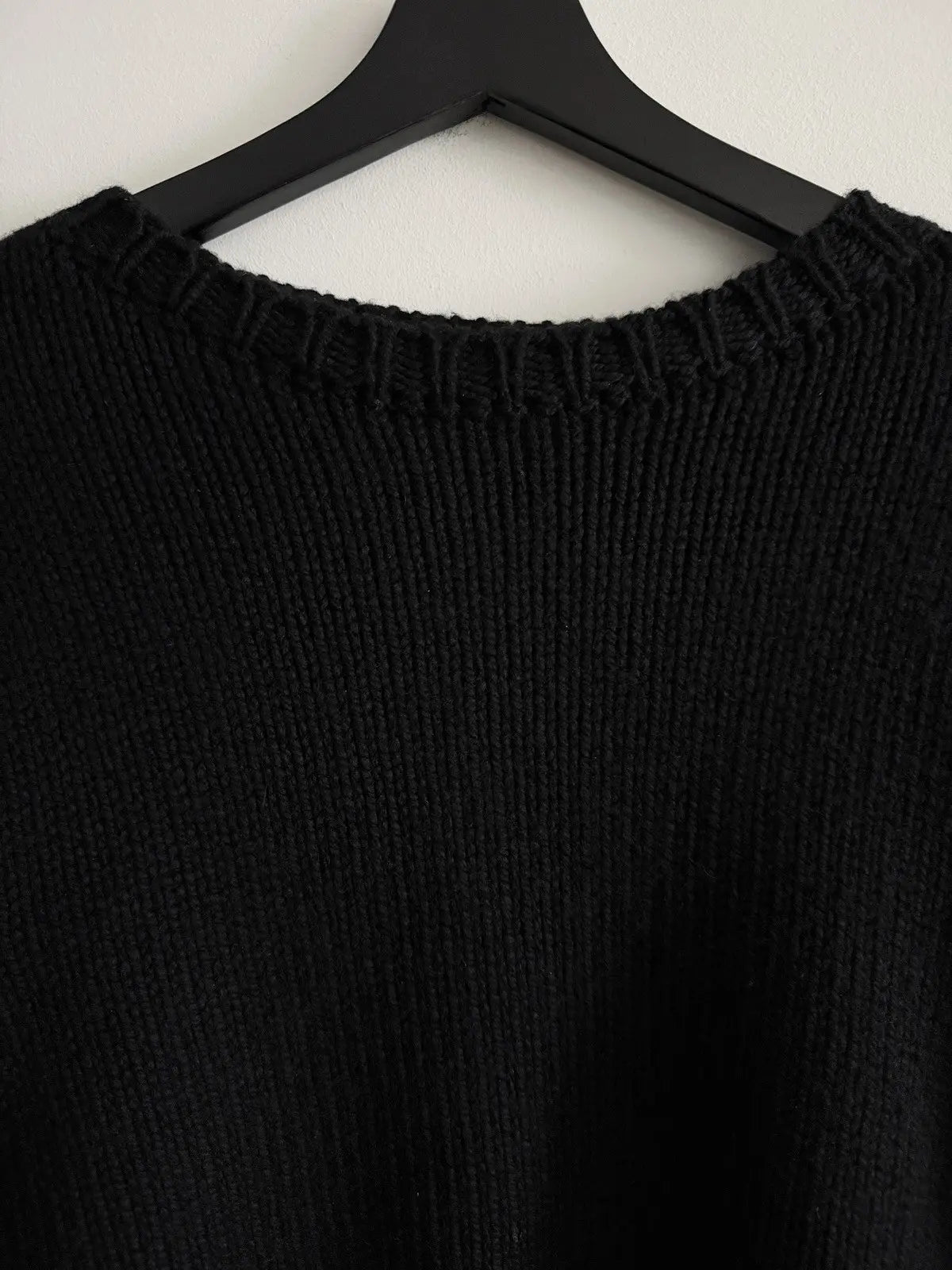 Chrome Hearts Cashmere Double Leather Patch Sweater