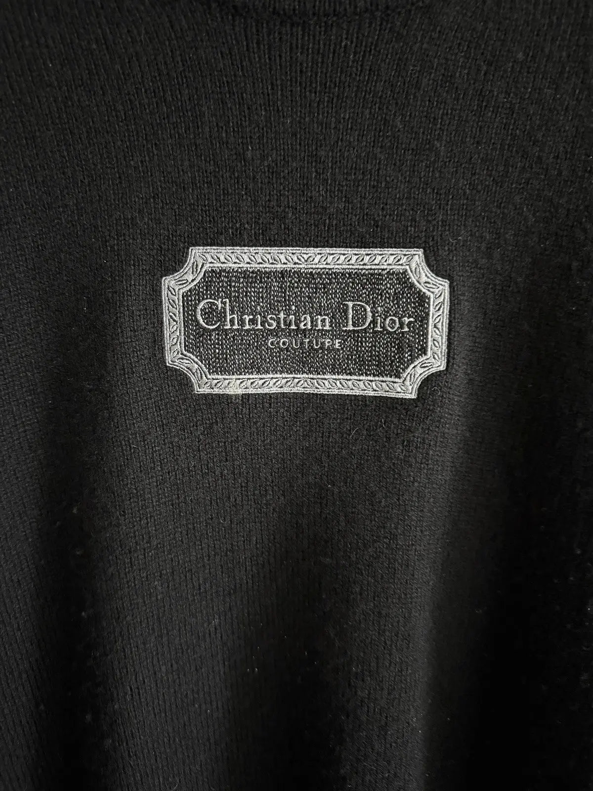 Dior Cashmere Couture Box Logo Sweater