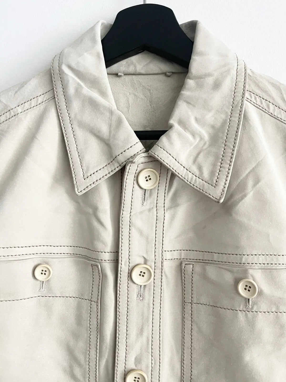 Louis Vuitton Leather Denim Jacket