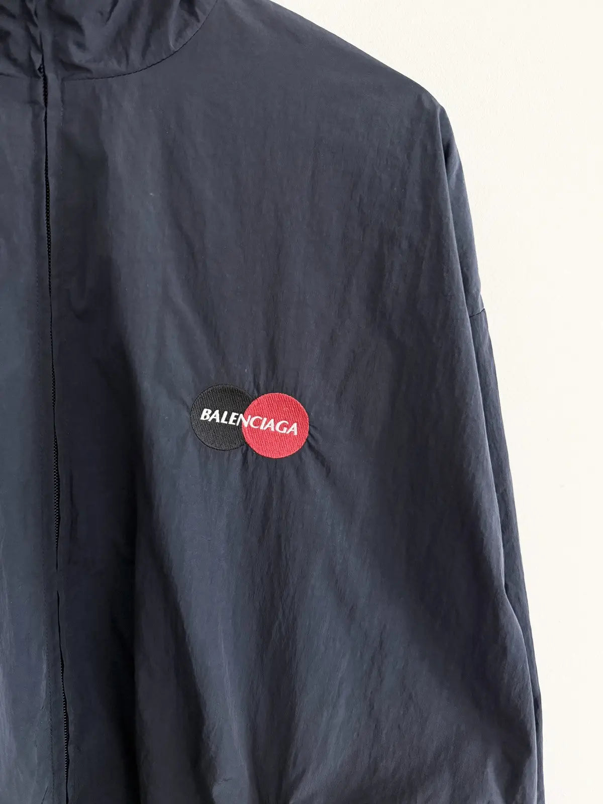 FW20 Balenciaga Credit Card Logo Windbreaker Jacket