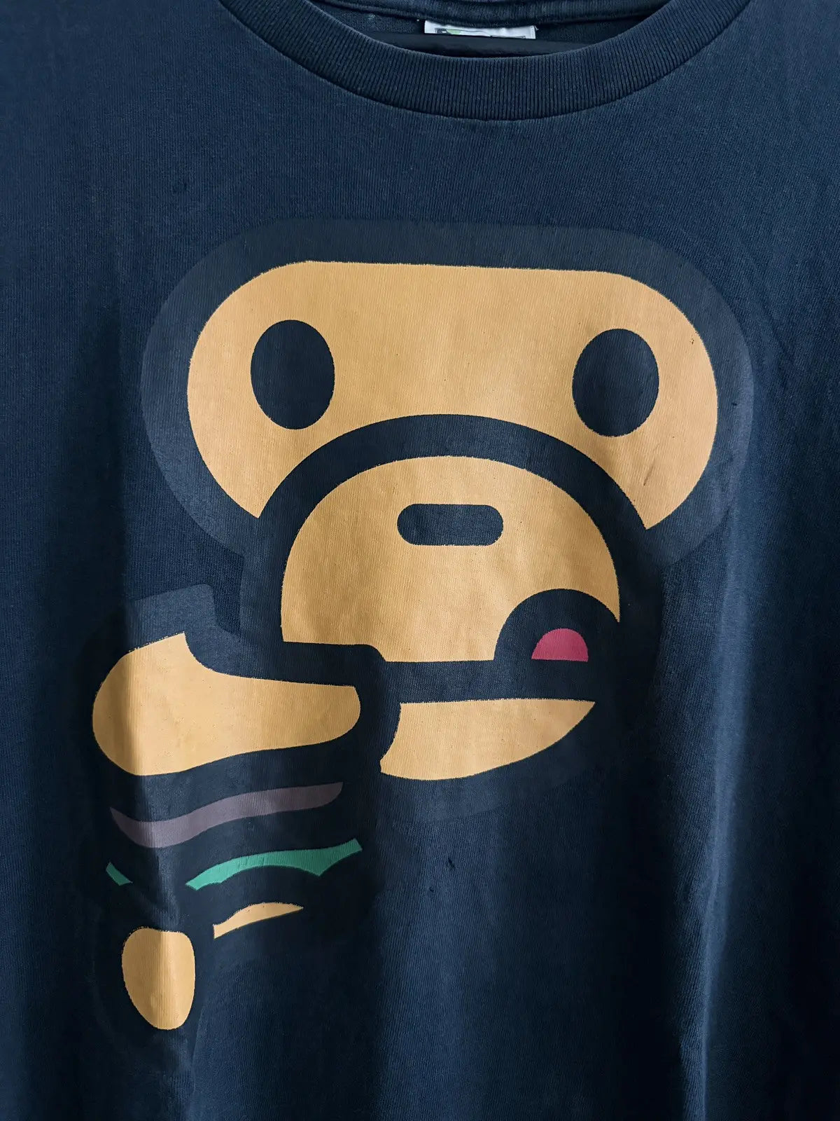 2000s Bape Baby Milo Loves Burger Tee