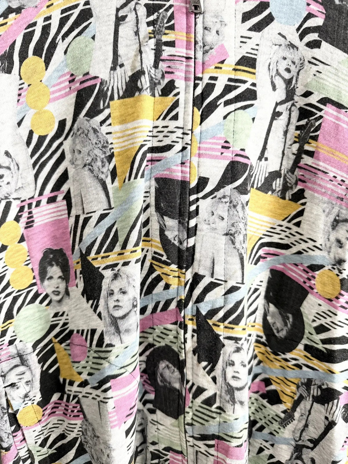 2000s Hysteric Glamour 80s Disco Girl Zip Hoodie