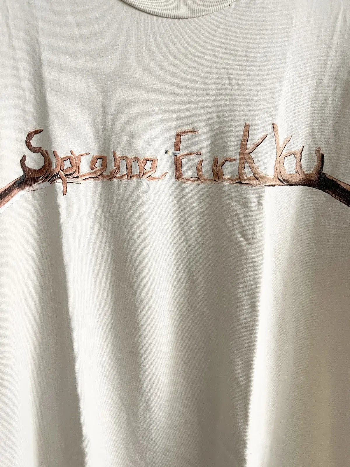 2018 Supreme Fuck You Hand Sign Tee