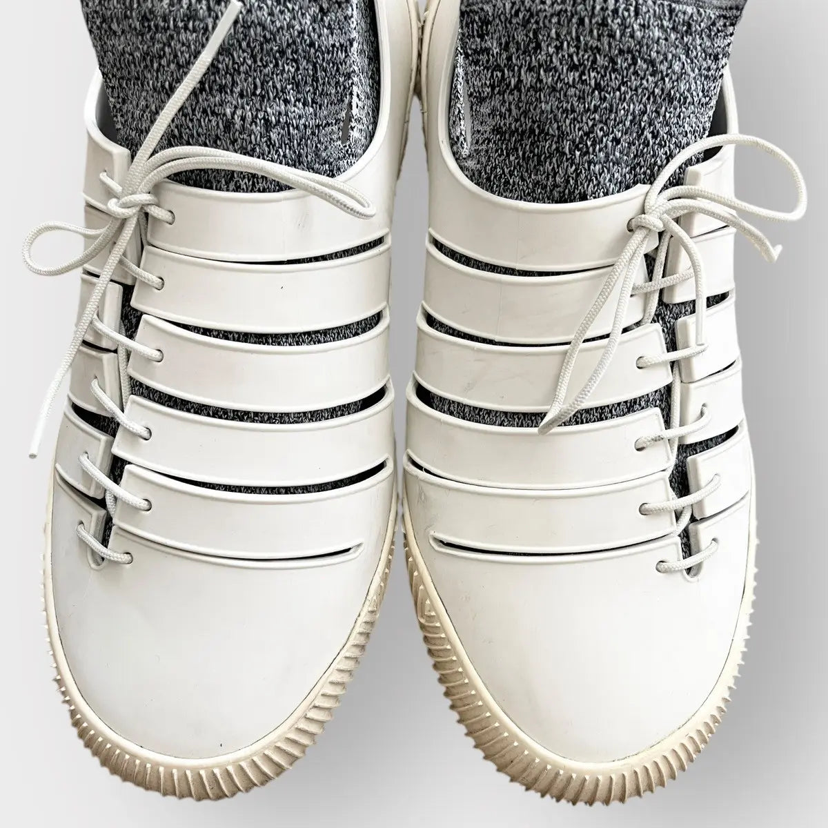 Bottega Veneta Tech Knit Rubber Climber Sneakers