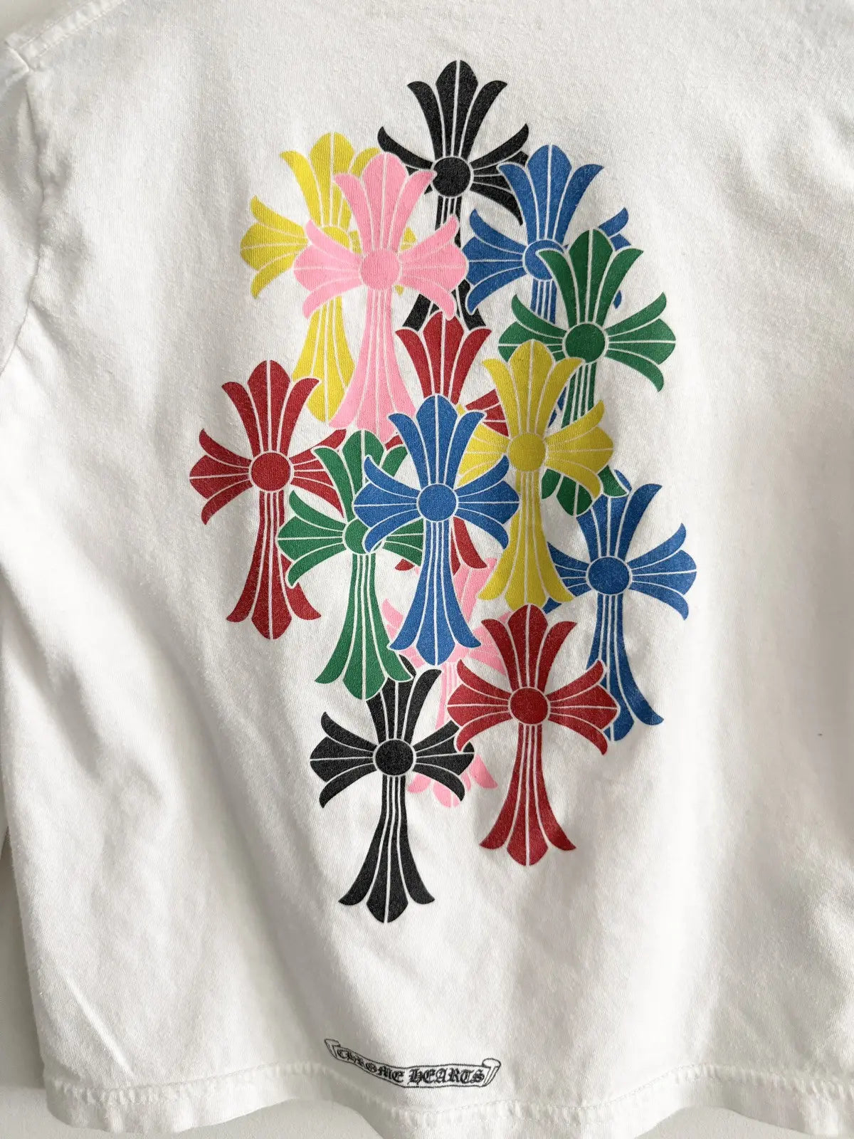 Chrome Hearts Multi Color Crosses Kids LS Tee