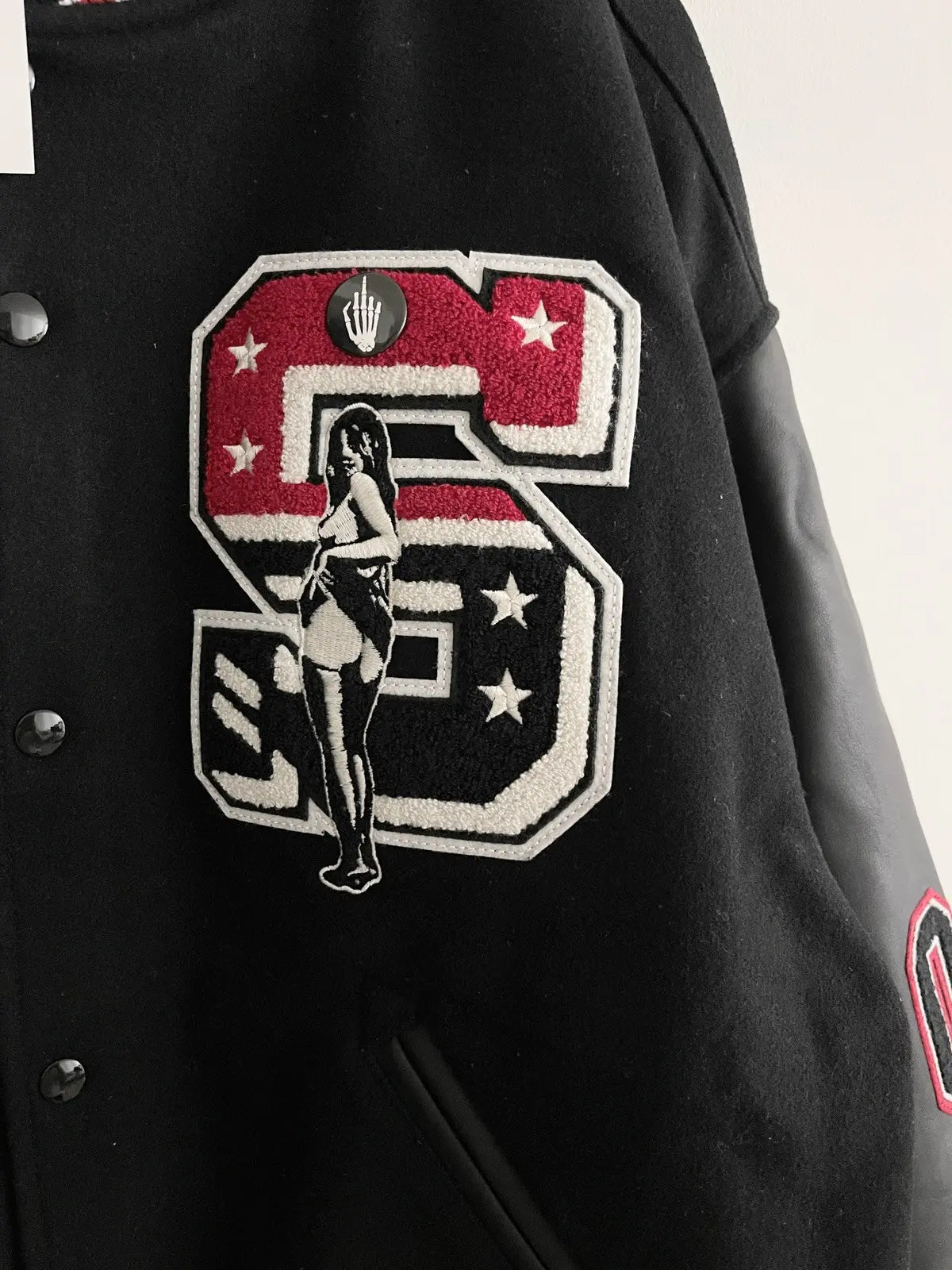2024 Supreme x Hysteric Glamour Smoke Varsity Jacket