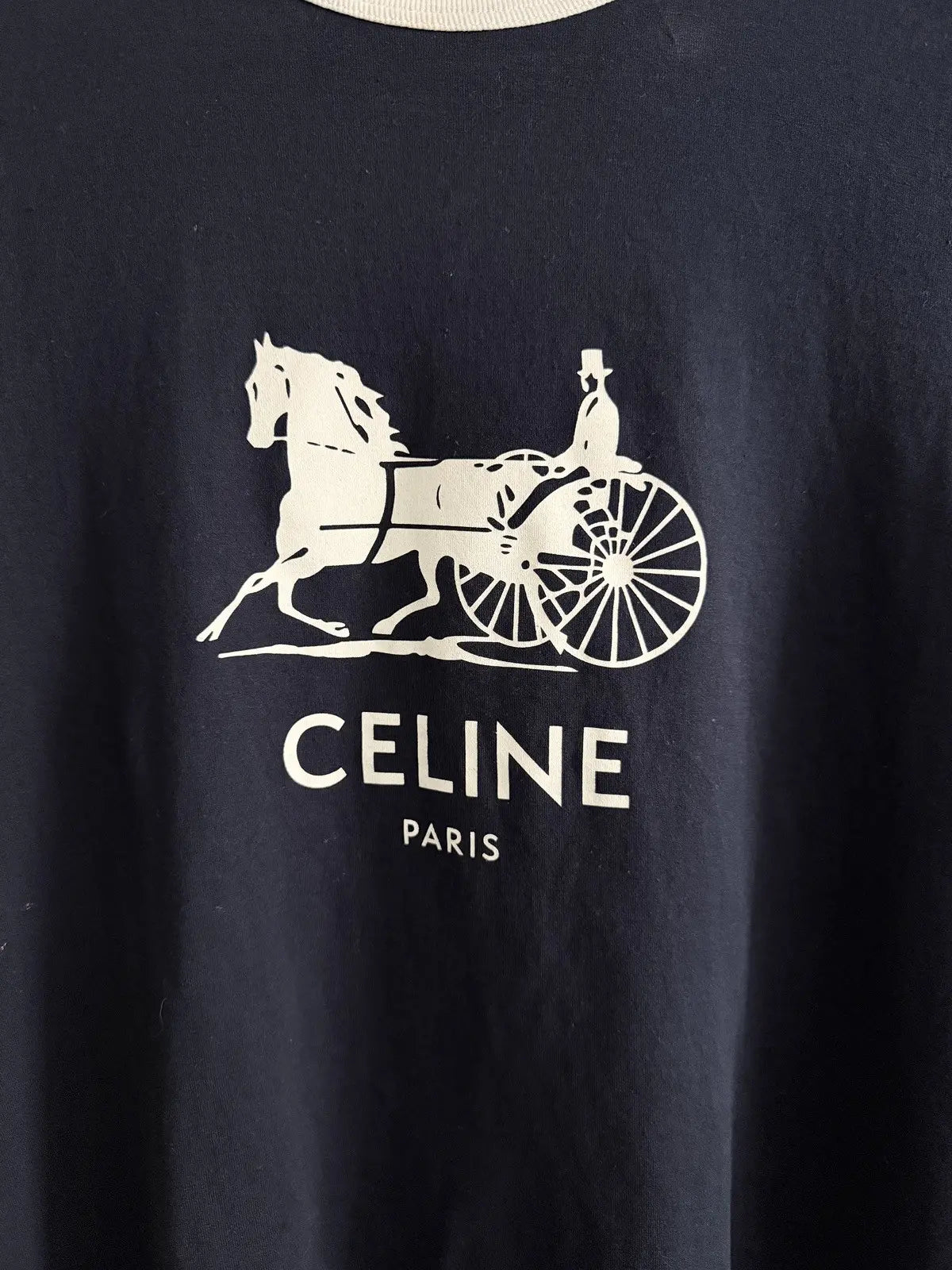 Celine Paris Horse Ride Logo Tee