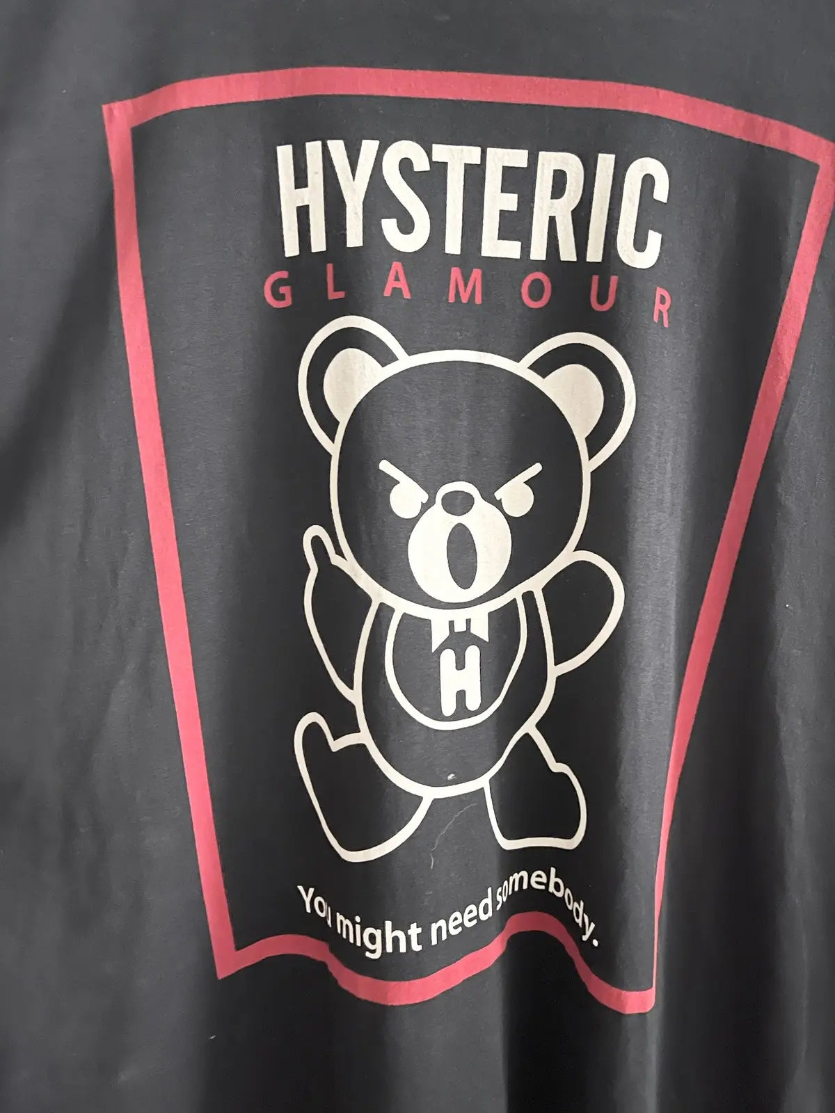 00s Hysteric Glamour Angry Bear Needs Somebody LS Tee