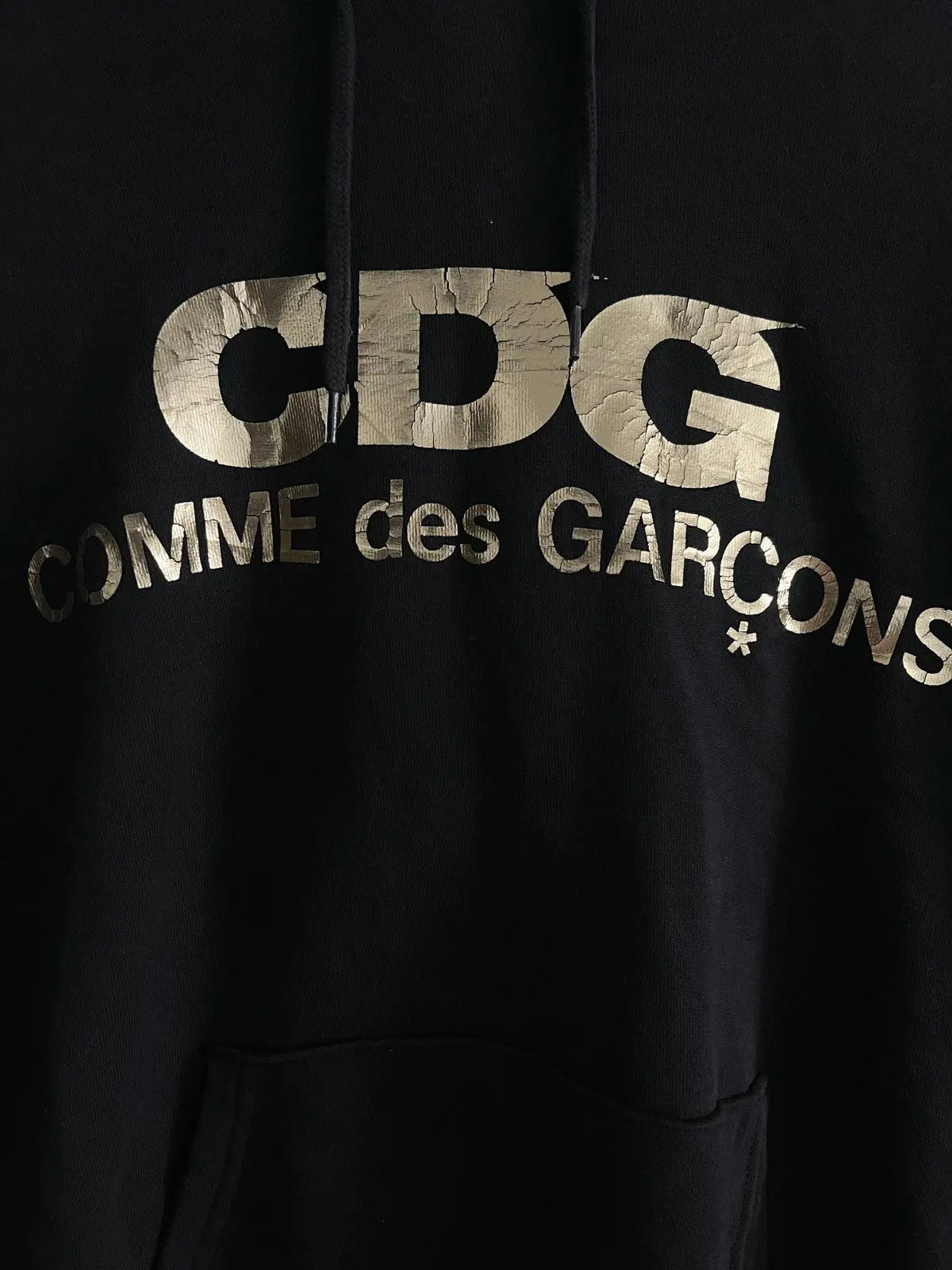 2010s Comme Des Garçons CDG Golden Logo Hoodie