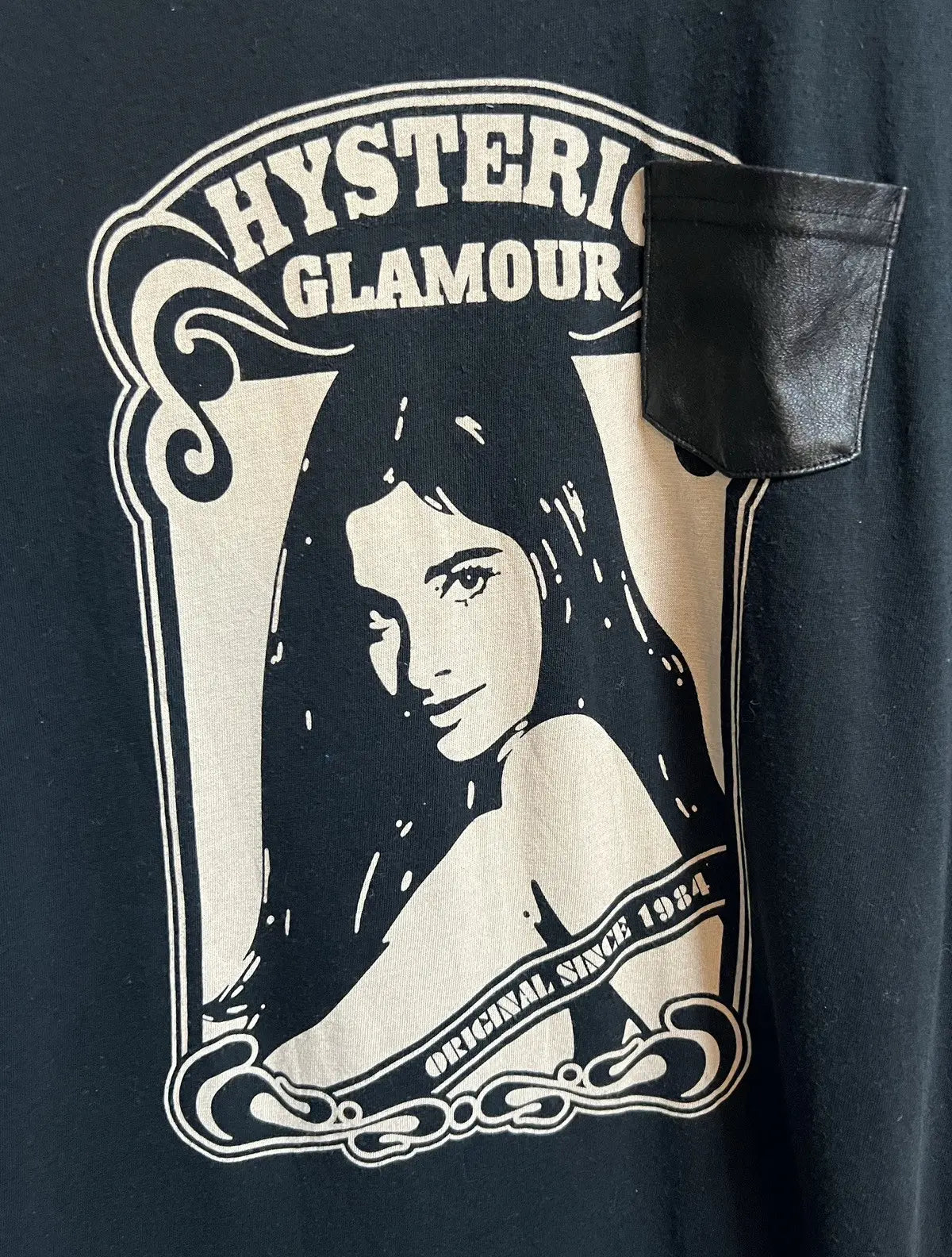 2010s Hysteric Glamour Nude Girl Leather Tee