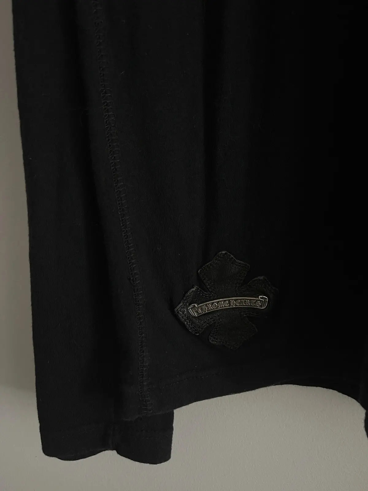 Chrome Hearts Plus Patch Sliver Tag LS Pocket Tee