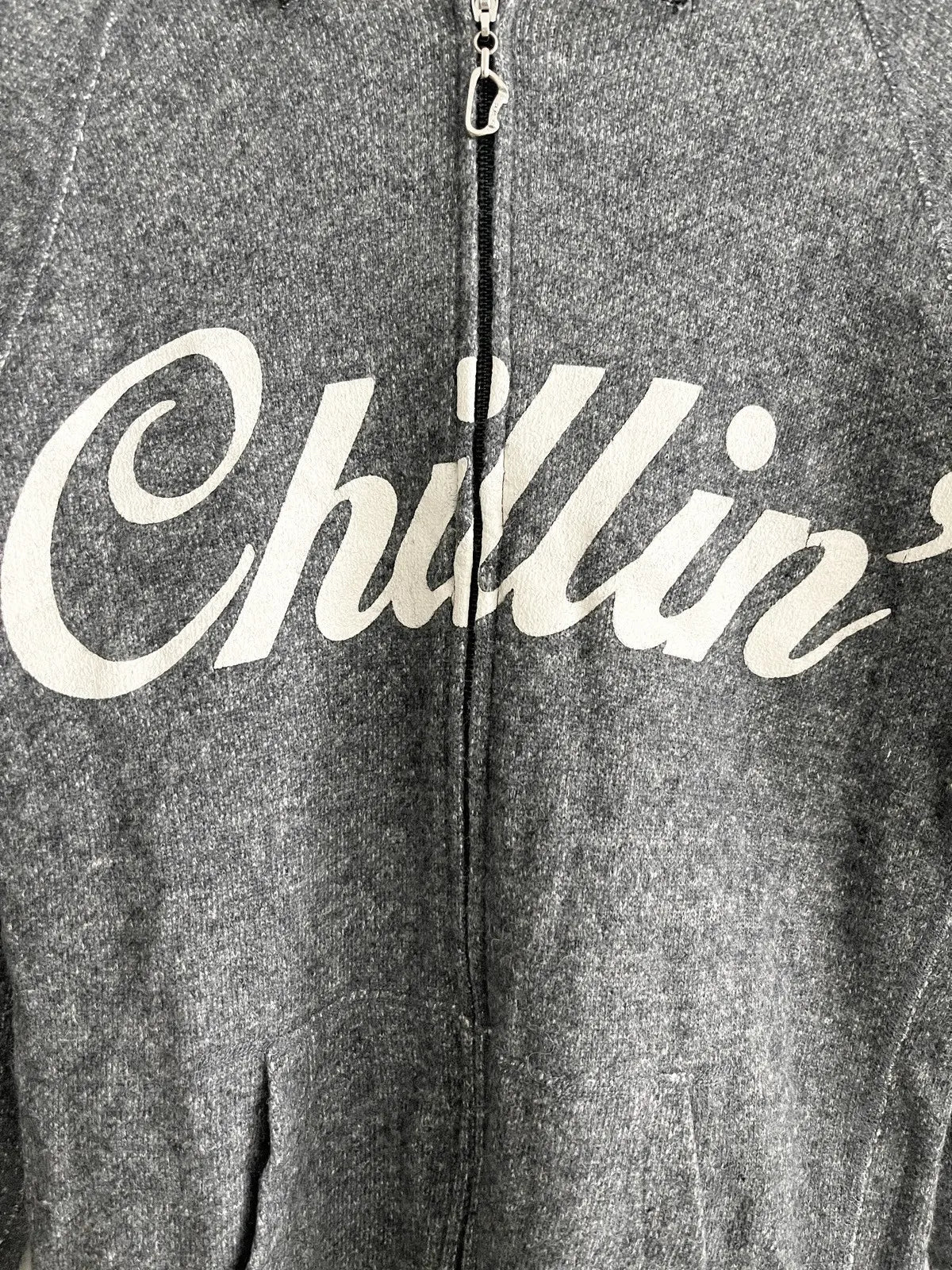 1990s Hysteric Glamour Chillin' Knit Zip Hoodie