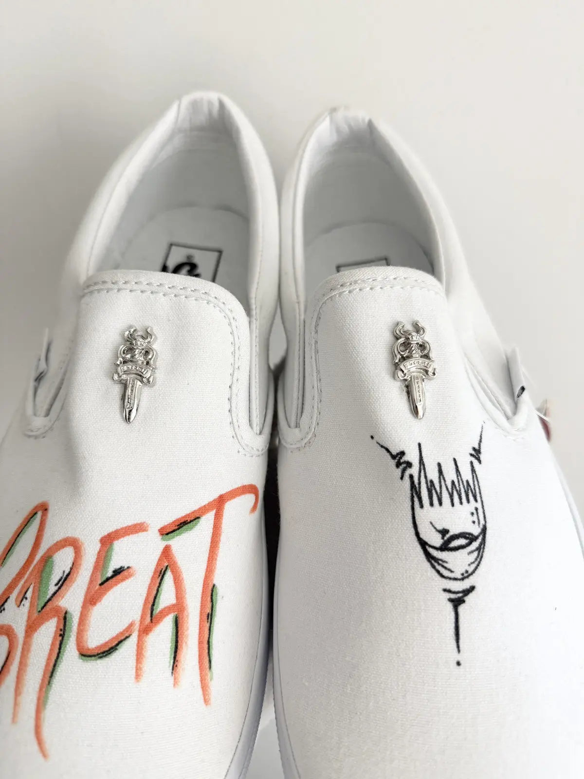 Chrome Hearts Matty Boy 1of1 All White Vans