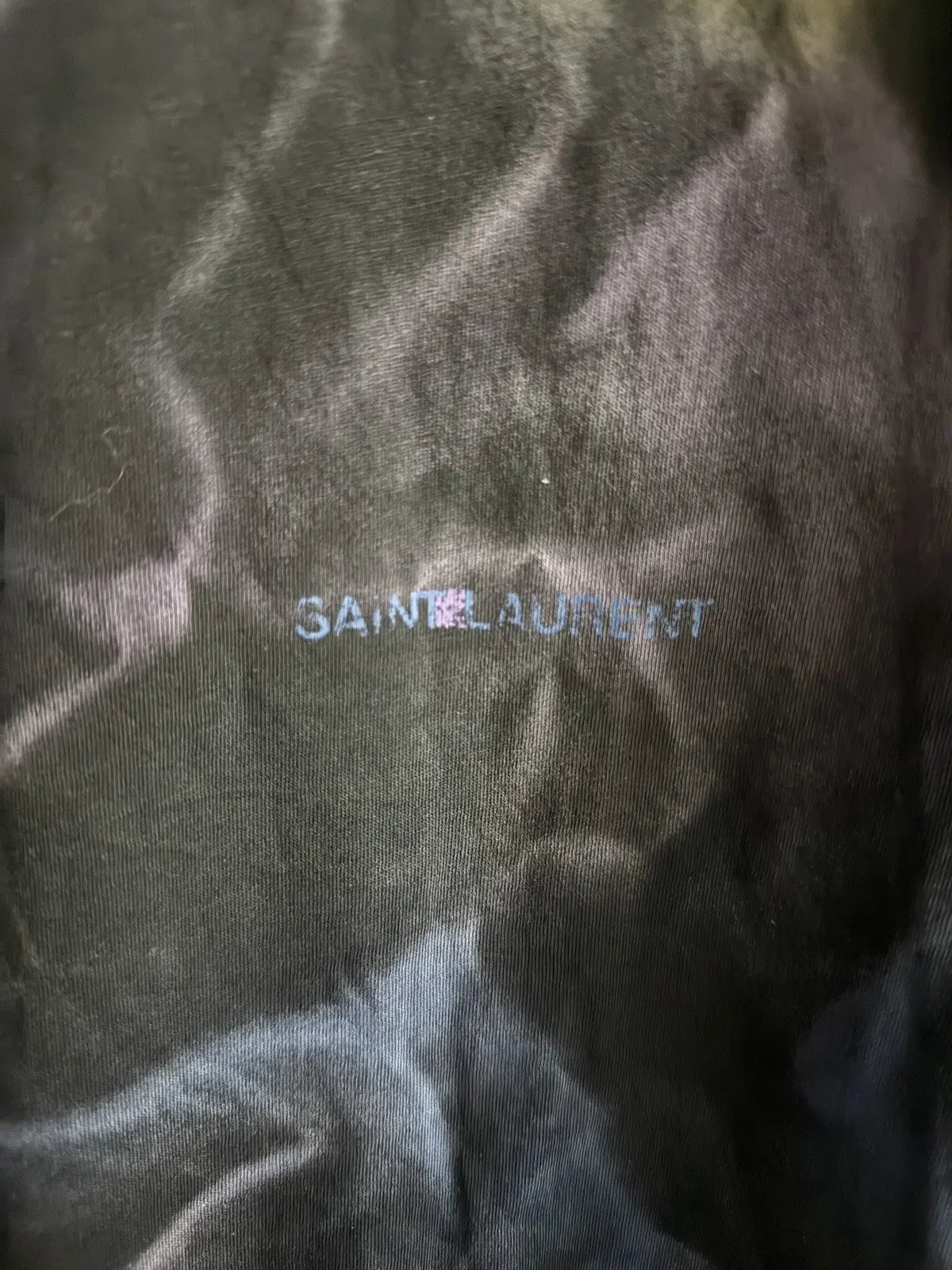Saint Laurent Paris Tie Dye Center Logo Tee