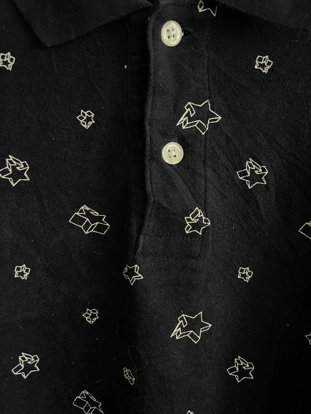 2000s Bape 3D Stars Polo Shirt